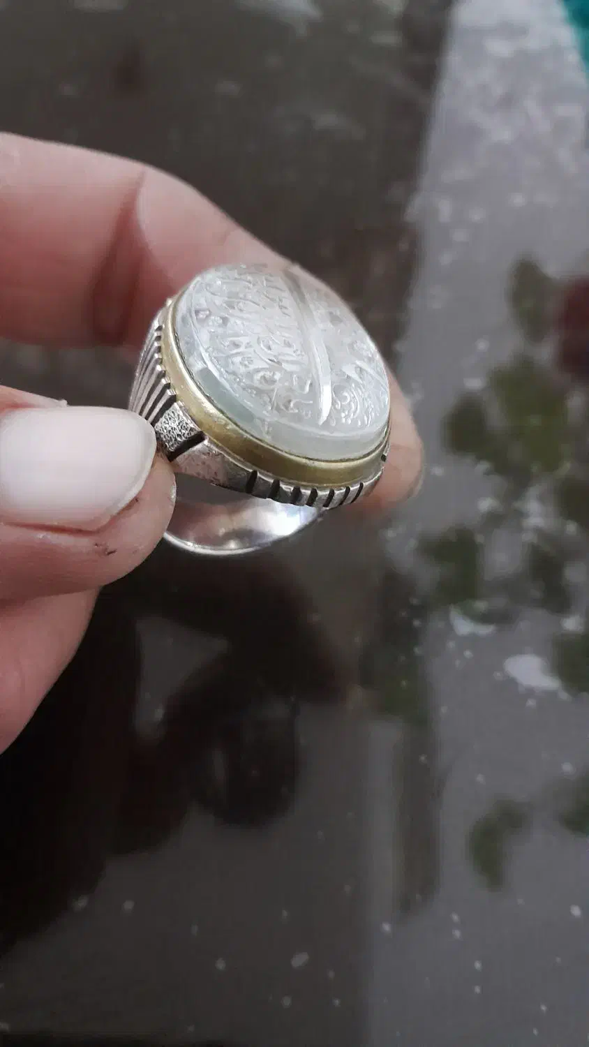 فروش انگشتر(درنجف)نادعلی حکاکی شده|کلکسیون اشیاء عتیقه|اهواز, نادری|دیوار