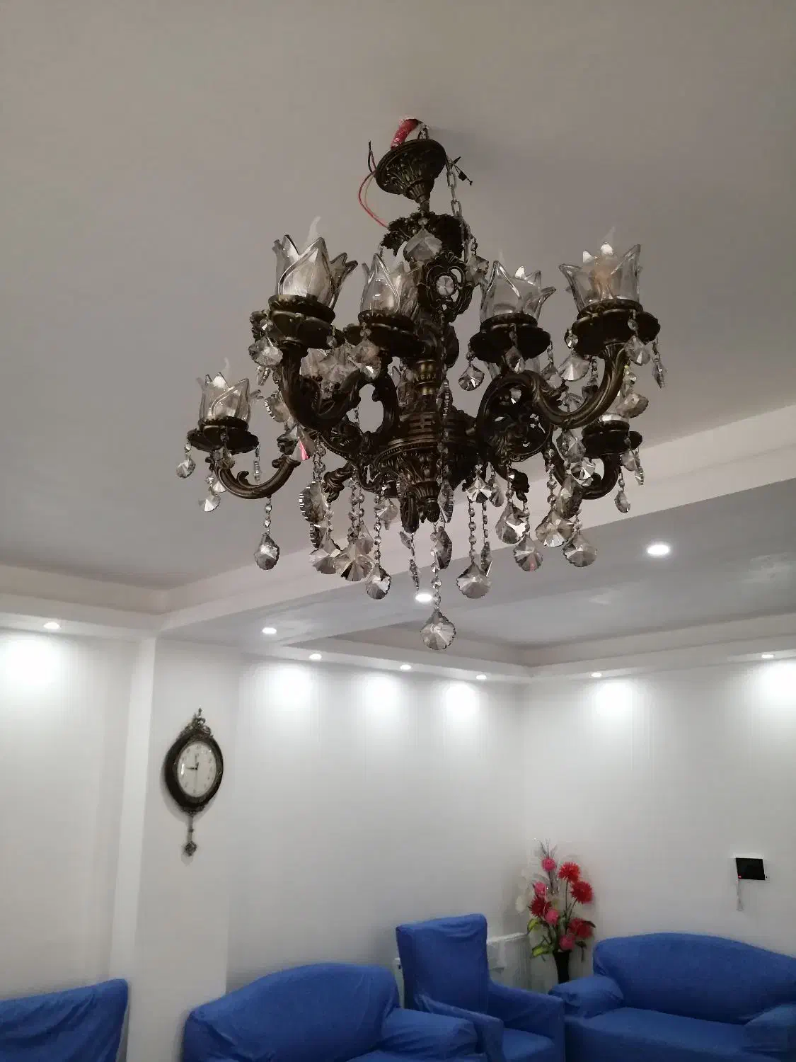 لوستر 5شاخه آلیاژی چشمه نور|لوستر و چراغ آویز|هشتگرد, شهرک صنعتی هشتگرد|دیوار