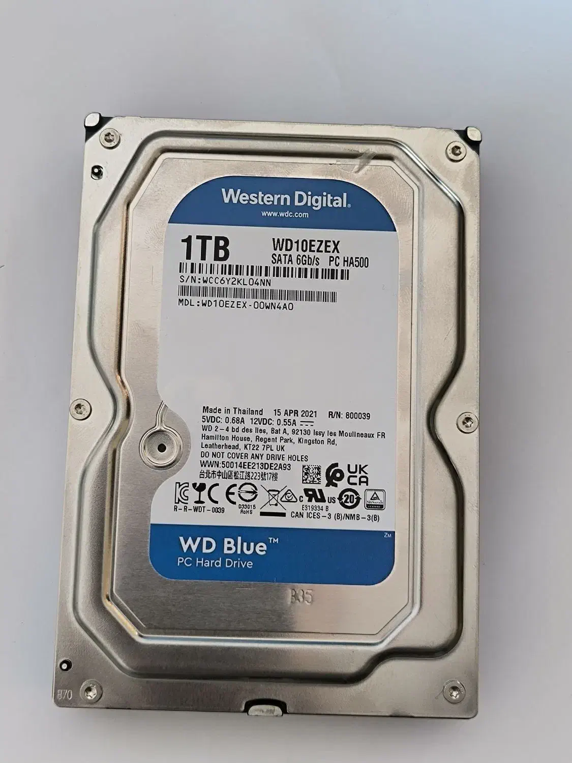 هارد یک ترابایت و ۵۰۰ گیگ آبی وسترن دیجیتال|قطعات و لوازم جانبی رایانه|ملایر, |دیوار