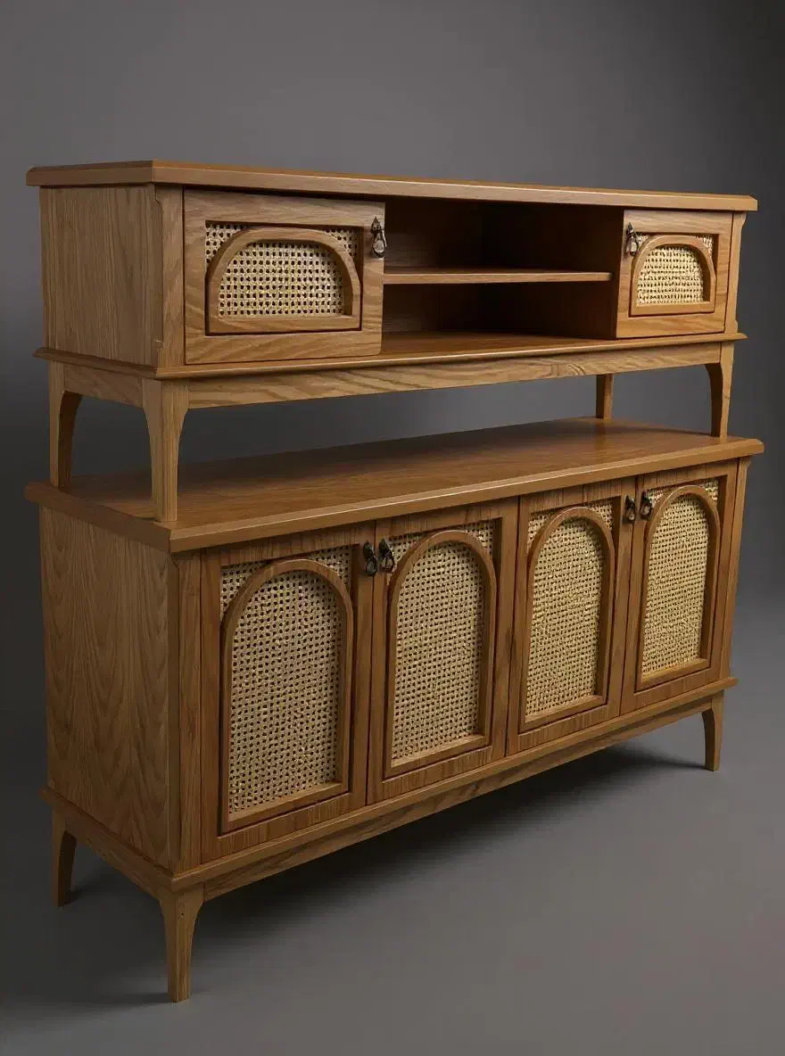 فروش کنسول و میز تلویزیون چوب گردو نو|بوفه، ویترین، کنسول|شاهدشهر, |دیوار