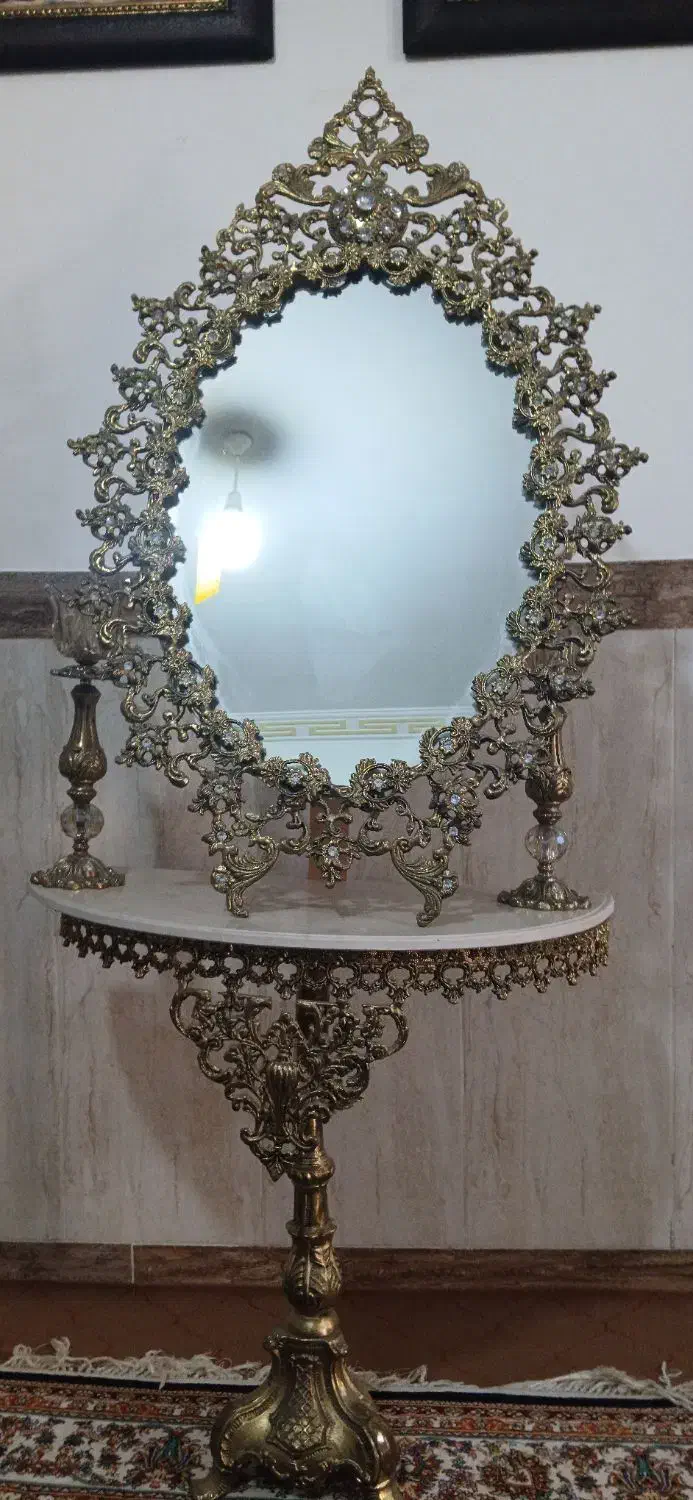 آینه شمدان|بوفه، ویترین، کنسول|علی‌آباد کتول, |دیوار