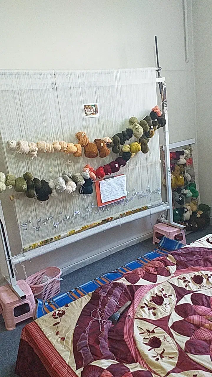 تابلو فرش دستبافت نیمه کاره|تابلو فرش|همدان, |دیوار