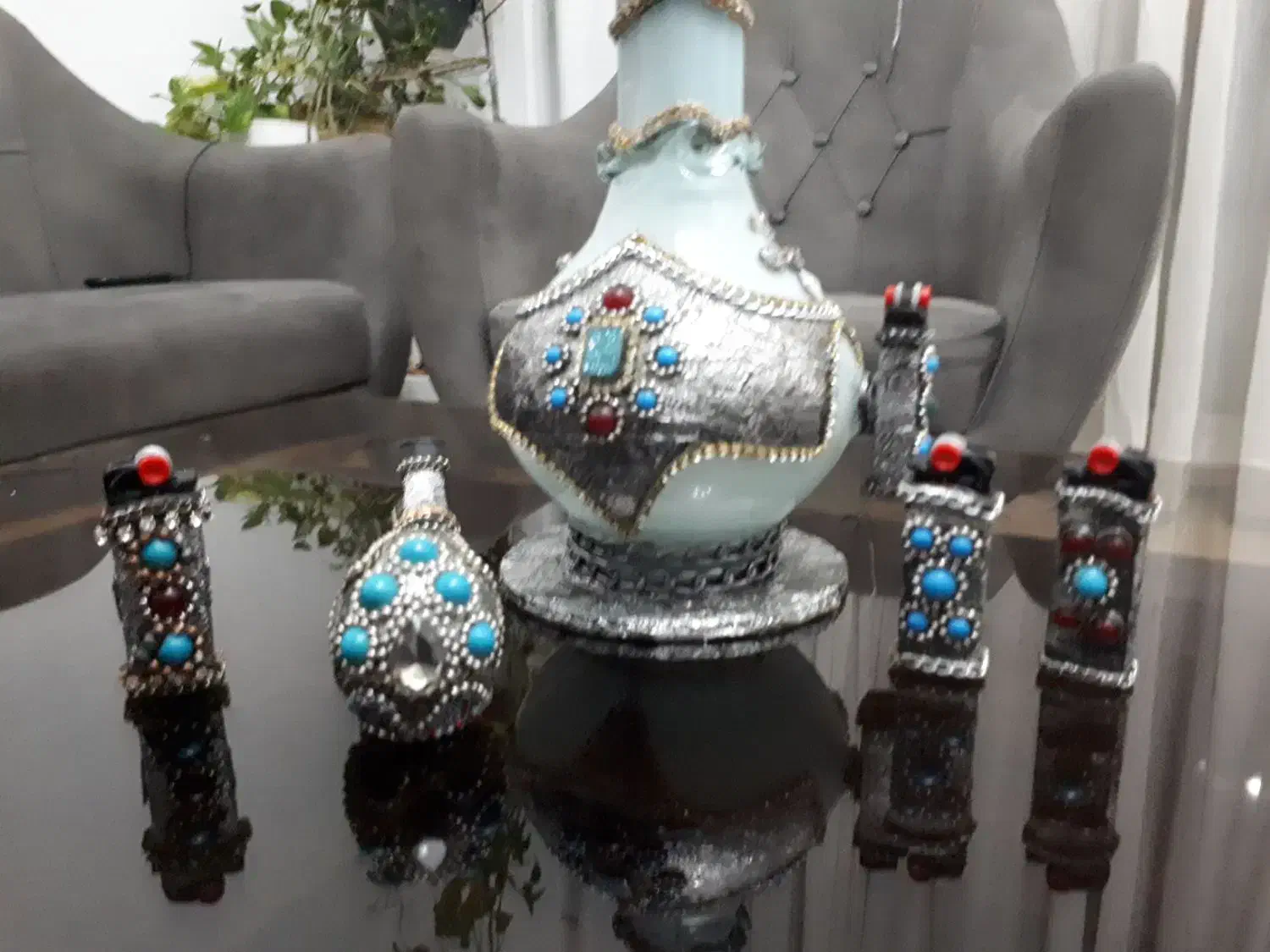 قلیان مرصع کاری از صنایع دستی|صنایع دستی و سایر لوازم تزئینی|محمدشهر, شهرک پیام (مهرالبرز)|دیوار