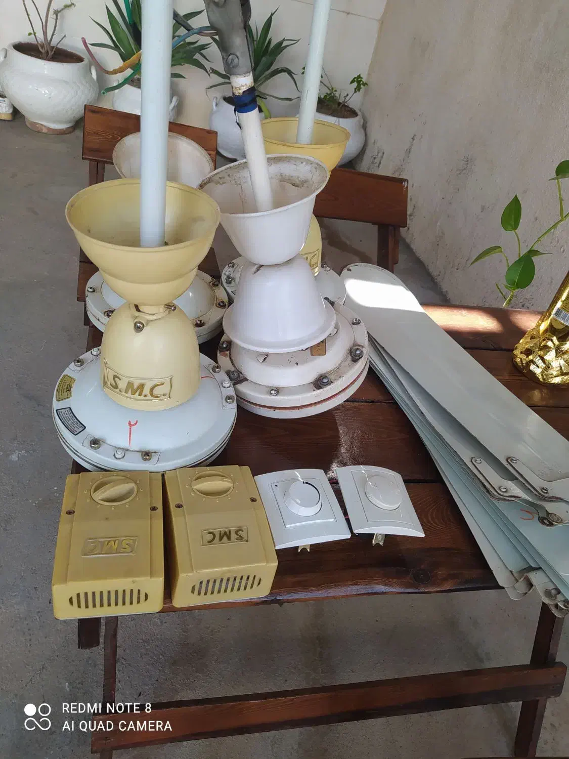 پنکه سقفی 4عدد|پنکه و تصفیهکنندهٔ هوا|شوشتر, |دیوار