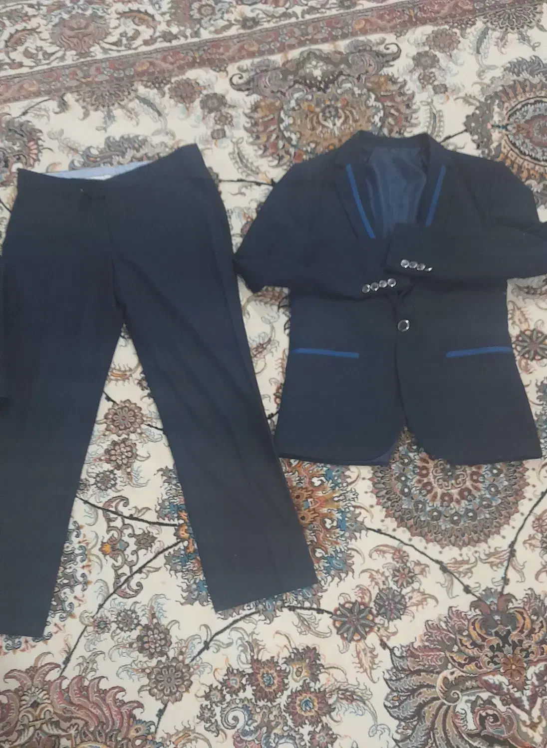 کت شلوار و دون مجلسی پولکی طرح ماهی|لباس|اردبیل, |دیوار