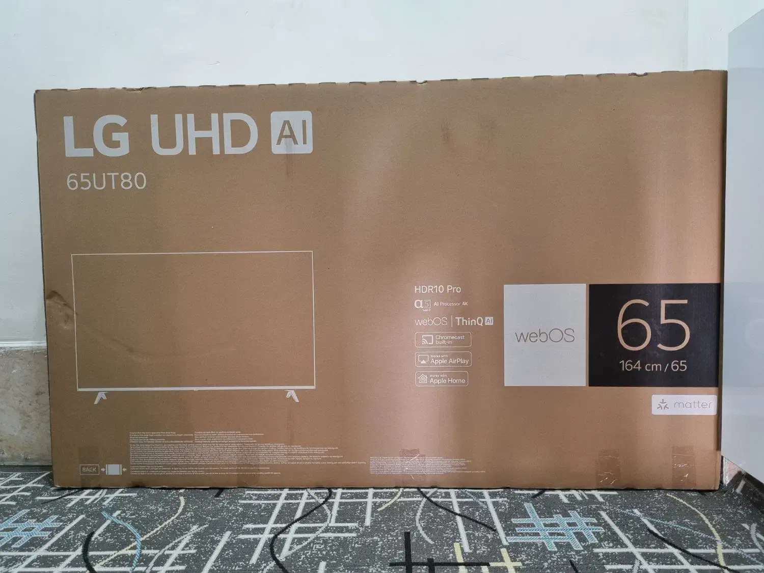 تلویزیون 65 اینچ ال جی|تلویزیون و پروژکتور|ایلام, |دیوار