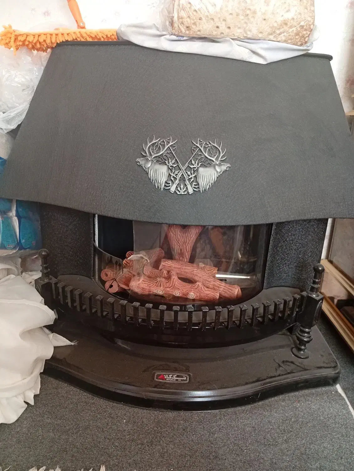 بخاری گازی شومینه ای قوسی نیک کالا|بخاری، هیتر، شومینه|خوی, |دیوار