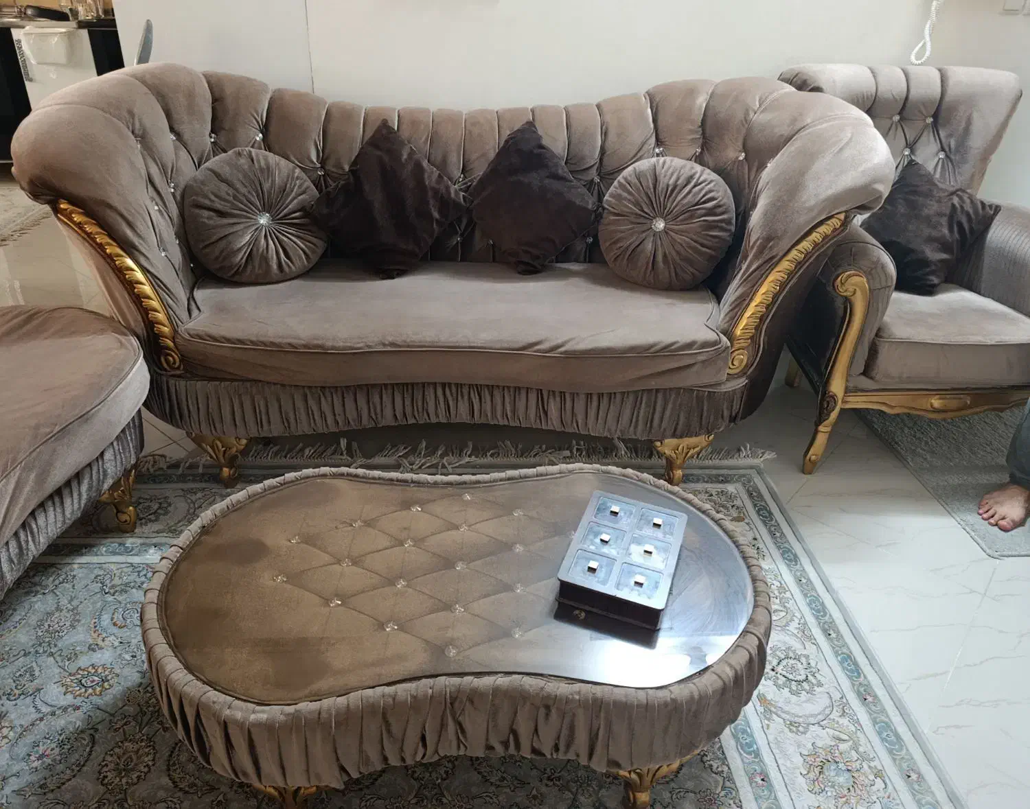 مبلمان نیمه استیل کارکرده|مبلمان خانگی و میز عسلی|قم, هنرستان|دیوار