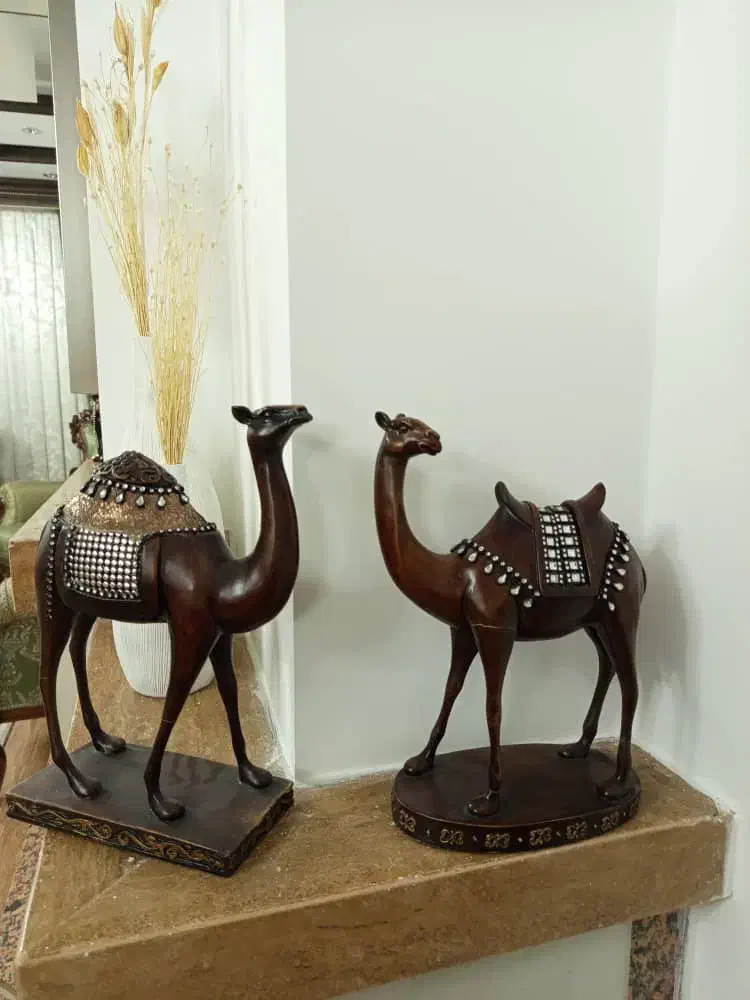 مجستمه چوبی طرح شتر|مجسمه، تندیس، ماکت|کرج, کوی کارمندان جنوبی|دیوار