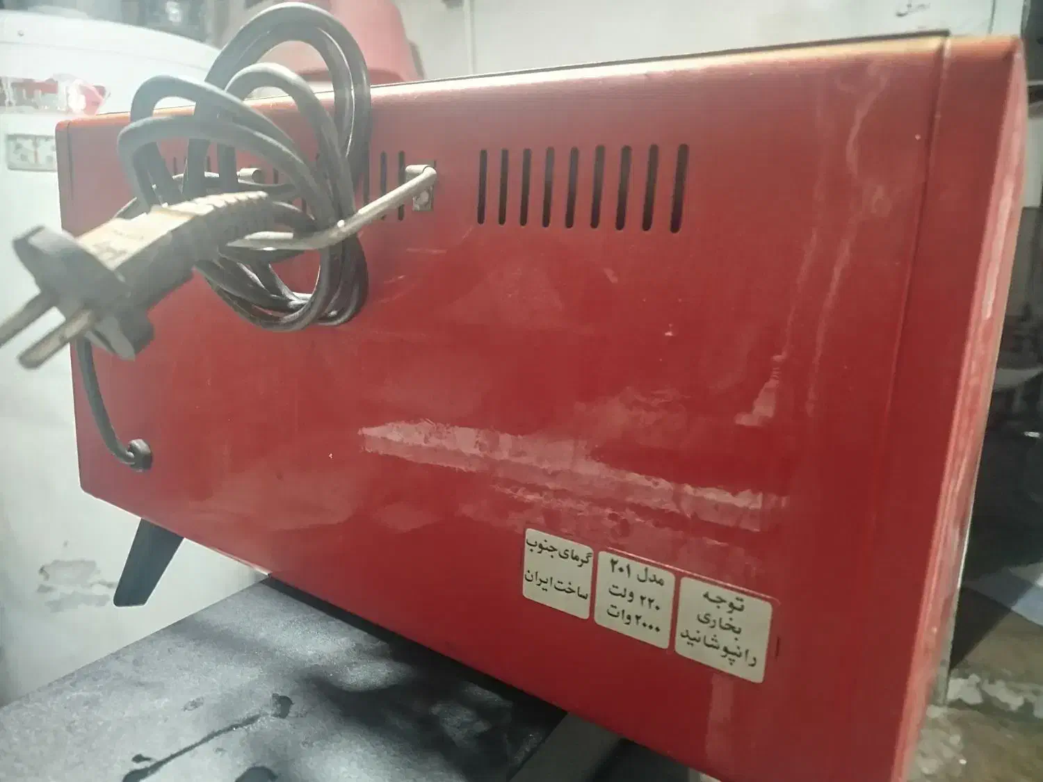 بخاری برقی مدل ۲۰۱ سه شعله سالم|بخاری، هیتر، شومینه|بابل, |دیوار