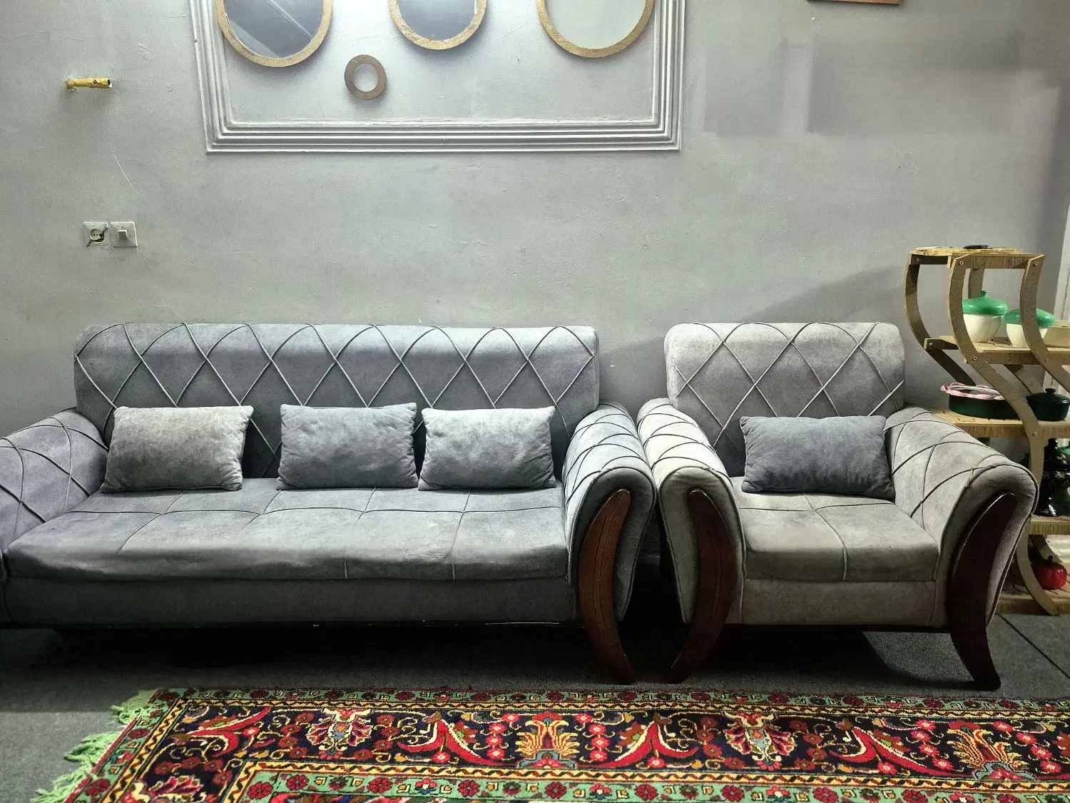 مبل ۷نفره توسی|مبلمان خانگی و میز عسلی|قائمشهر, |دیوار