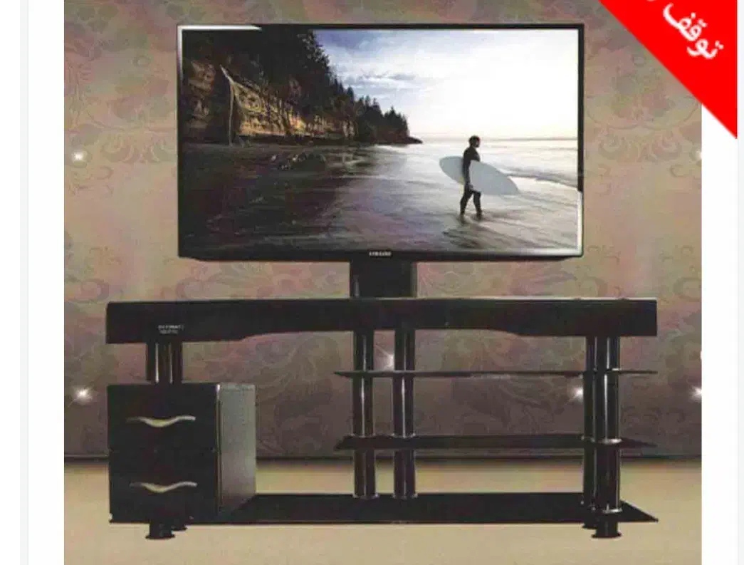 فروش میز تلویزیون شیشه ای و تلویزیون زیرقیمت|تلویزیون و پروژکتور|لنگرود, |دیوار