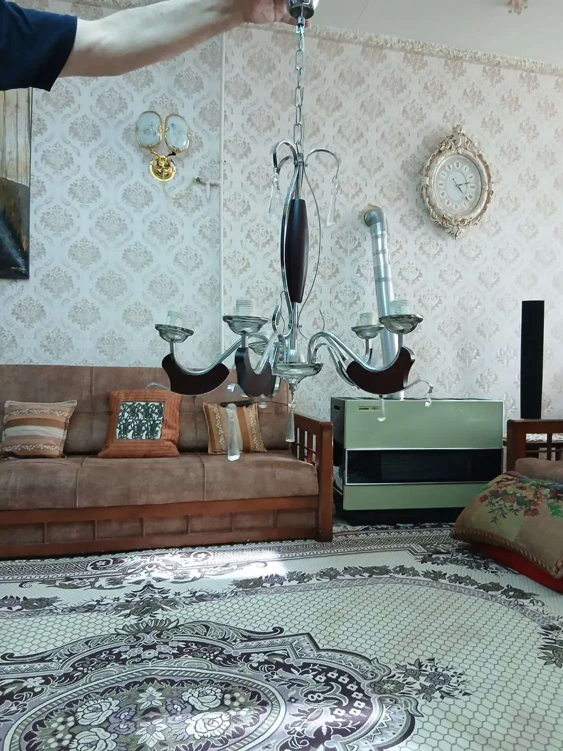 لوستر|لوستر و چراغ آویز|اردبیل, |دیوار