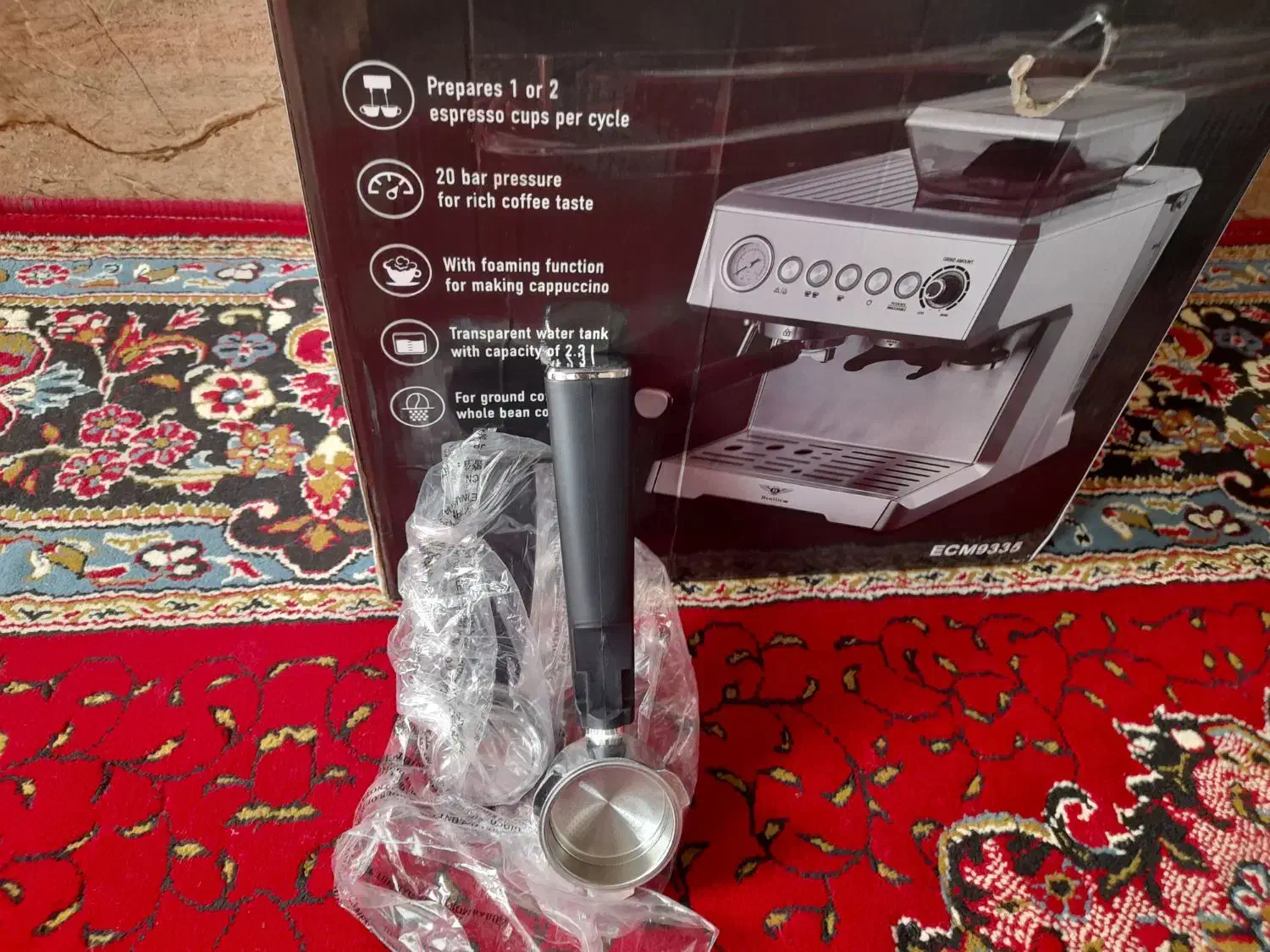 قهوه ساز بنتلی مدل 9335نیمه صنعتی آسیاب دار|سماور، چای‌ساز، قهوه‌ساز|ایلام, |دیوار