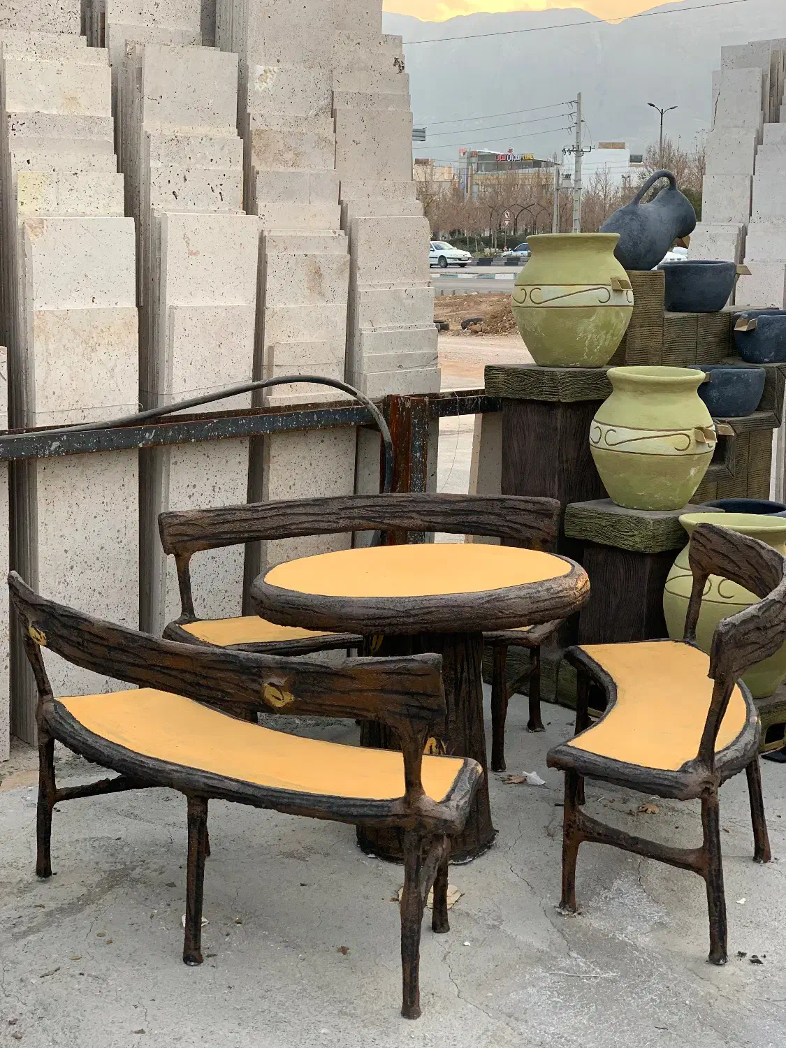 باربیکیو،کبابپز،میزصندلی باغی،اتشکده و آتشدان|میز و صندلی غذاخوری|شیراز, انجیره|دیوار