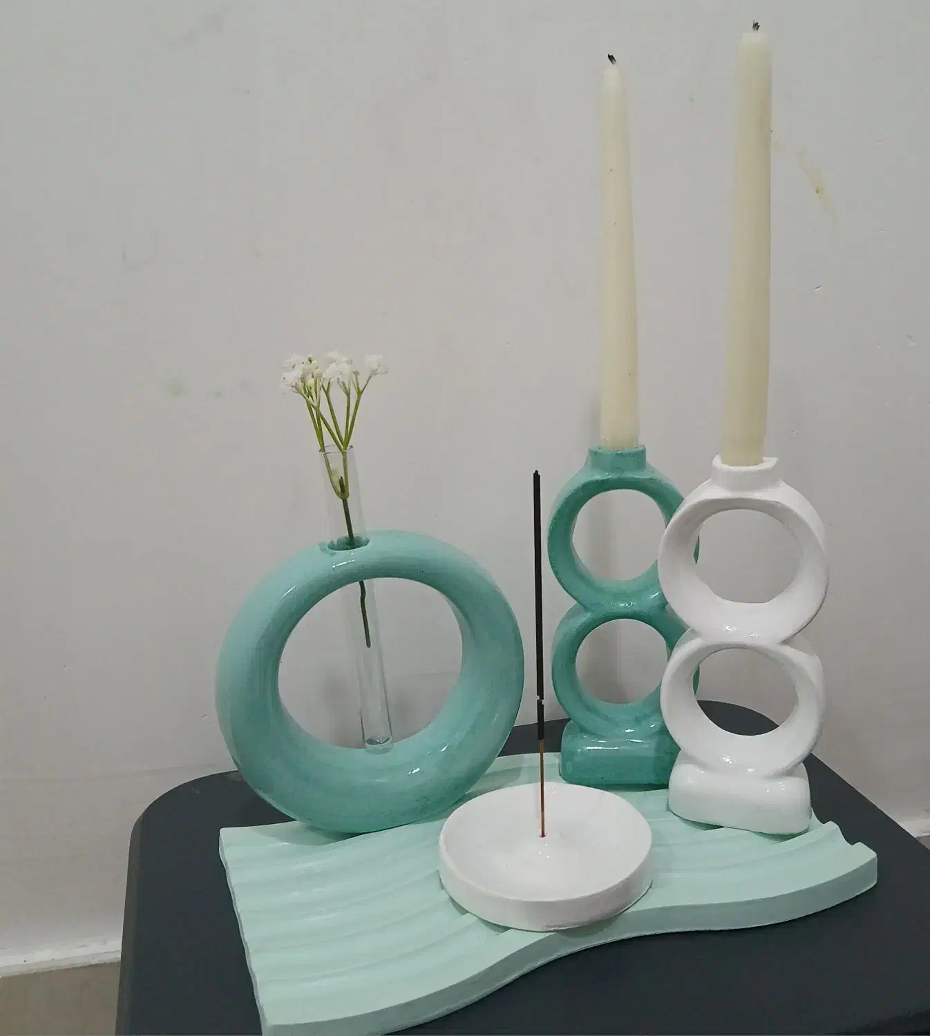 گلدان دکوری سنگ مصنوعی|صنایع دستی و سایر لوازم تزئینی|بندر کنگان, |دیوار