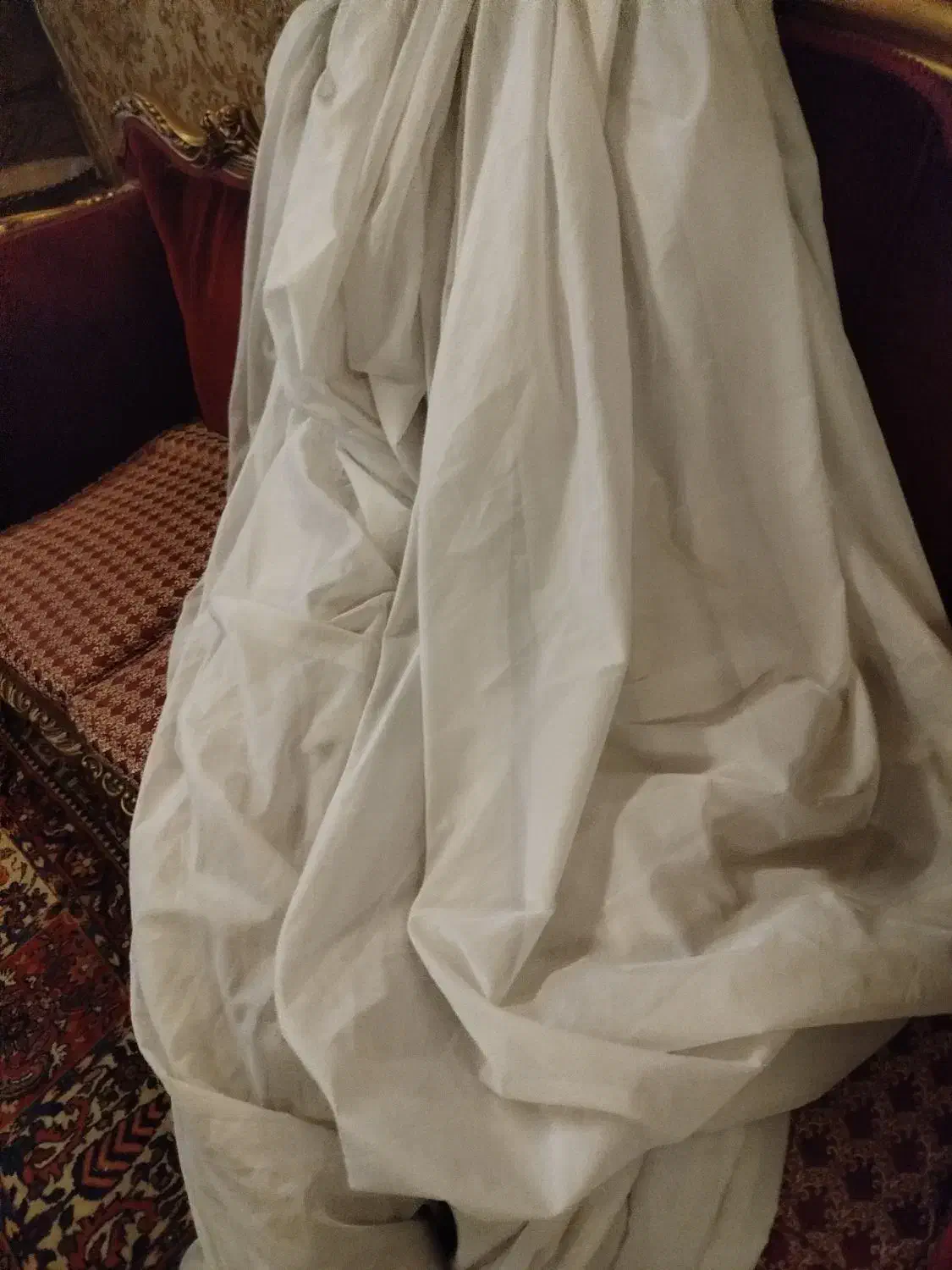 پرده حریر ساده|پرده، رانر، رومیزی|اصفهان, جلالیه|دیوار