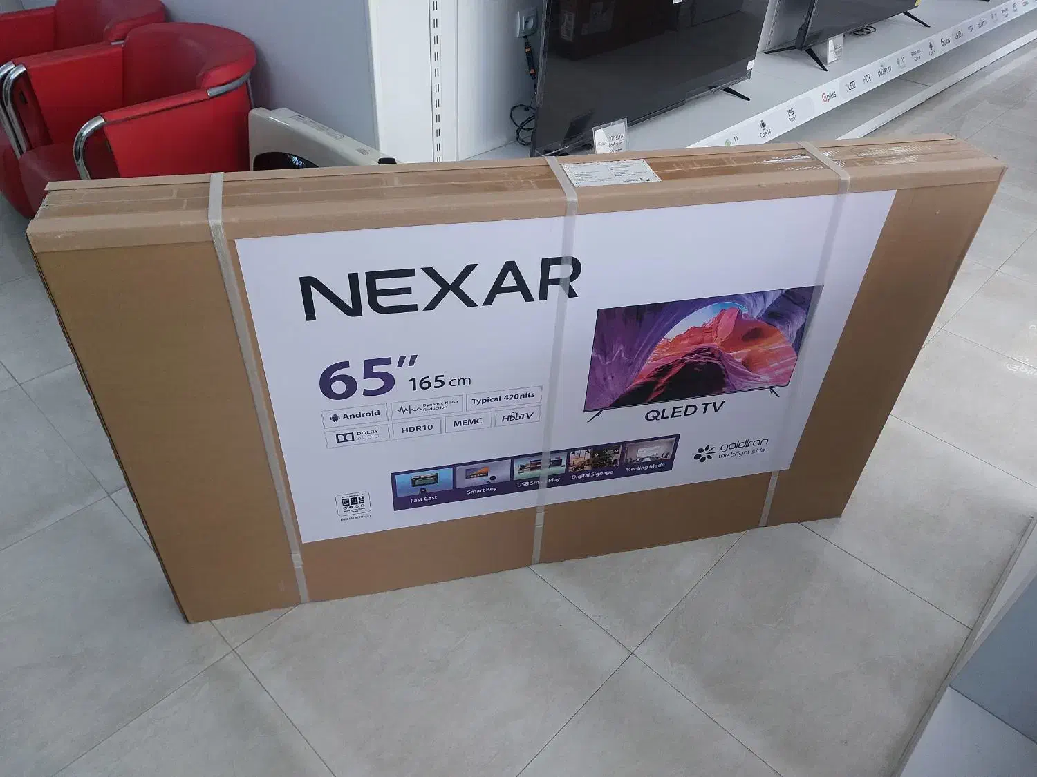 تلویزیون ۶۵ اینچ qled نکسار|تلویزیون و پروژکتور|ارومیه, |دیوار