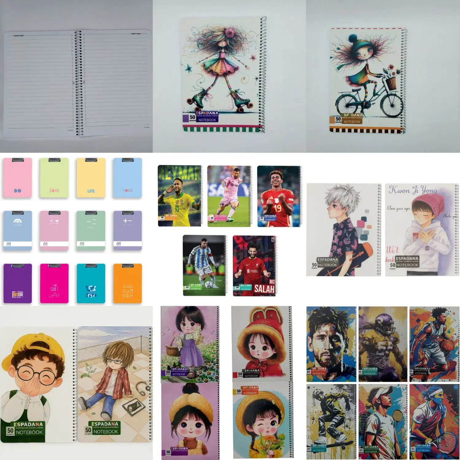 فروش نقد و چکی  دفتر  و تخته شاسی جینی اسپادانا|لوازم التحریر|قم, شاه احمد قاسم|دیوار