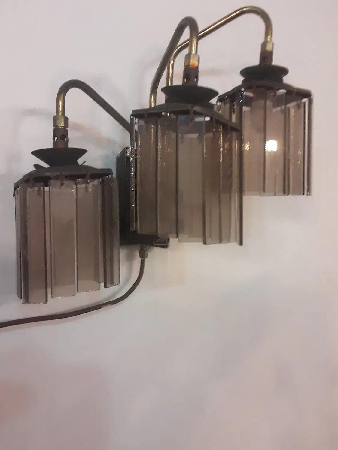 چراغ روشنایی گازی دیواری سه شعله|لوستر و چراغ آویز|رشت, گلسار|دیوار