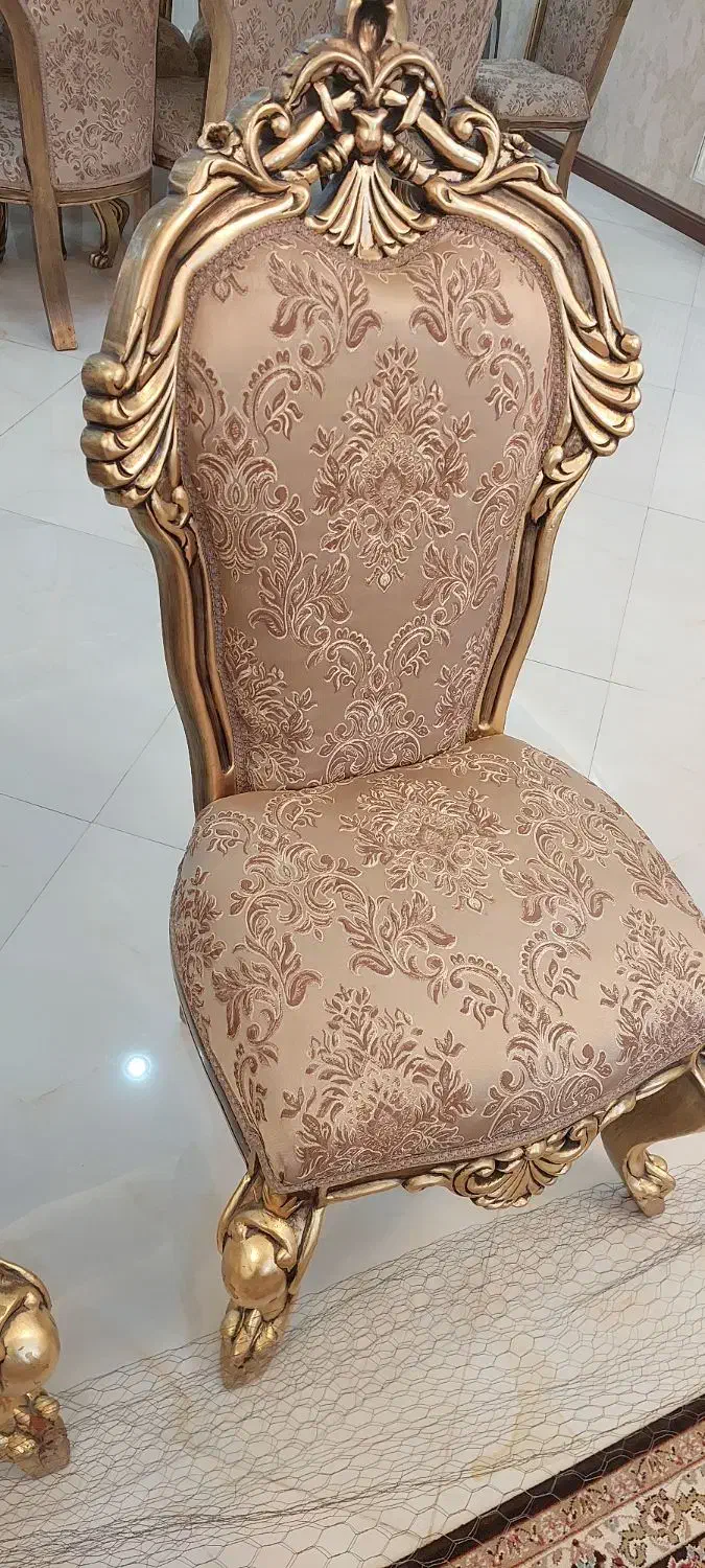 مبلمان سلطنتی ۹ نفره ناهار خوری ۸ نفره|مبلمان خانگی و میز عسلی|پردیس, فاز ۴|دیوار