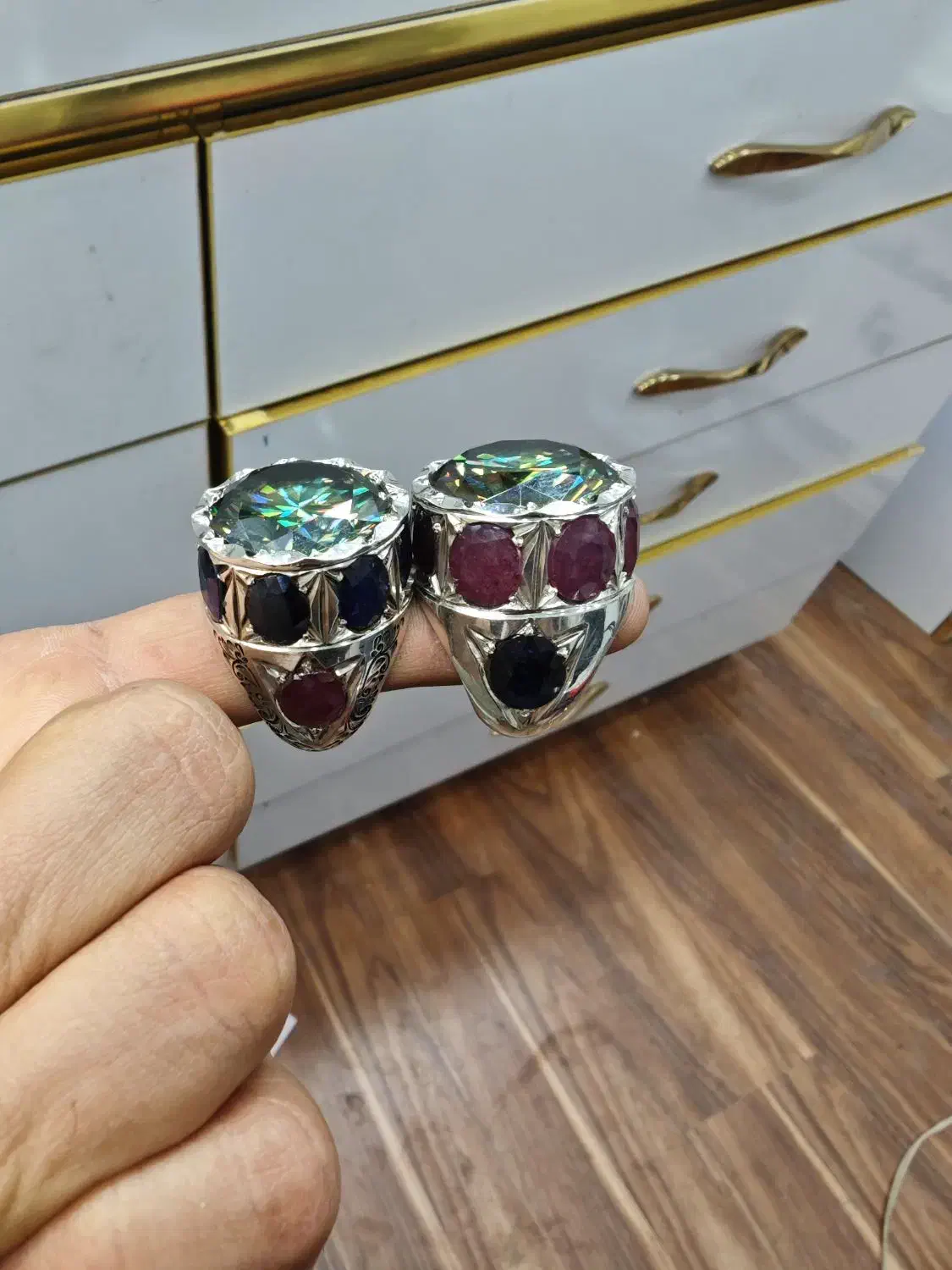 انگشتر موزونایت روسی|جواهرات|قم, ارم|دیوار