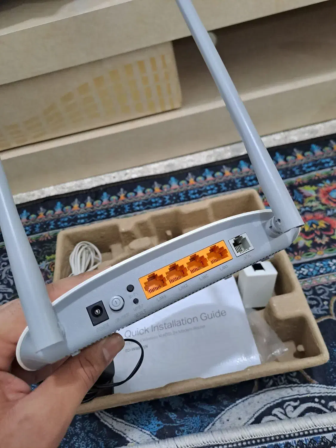 مودم(وایفای) tp-link دو آنتنه|مودم و تجهیزات شبکه|کرمانشاه, |دیوار