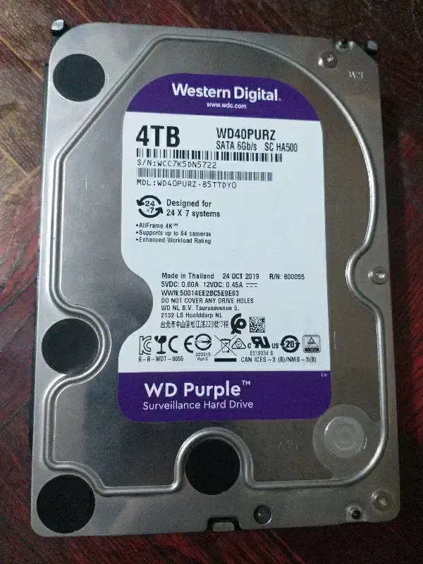 هارد ۴ ترا بنفش|قطعات و لوازم جانبی رایانه|دزفول, |دیوار