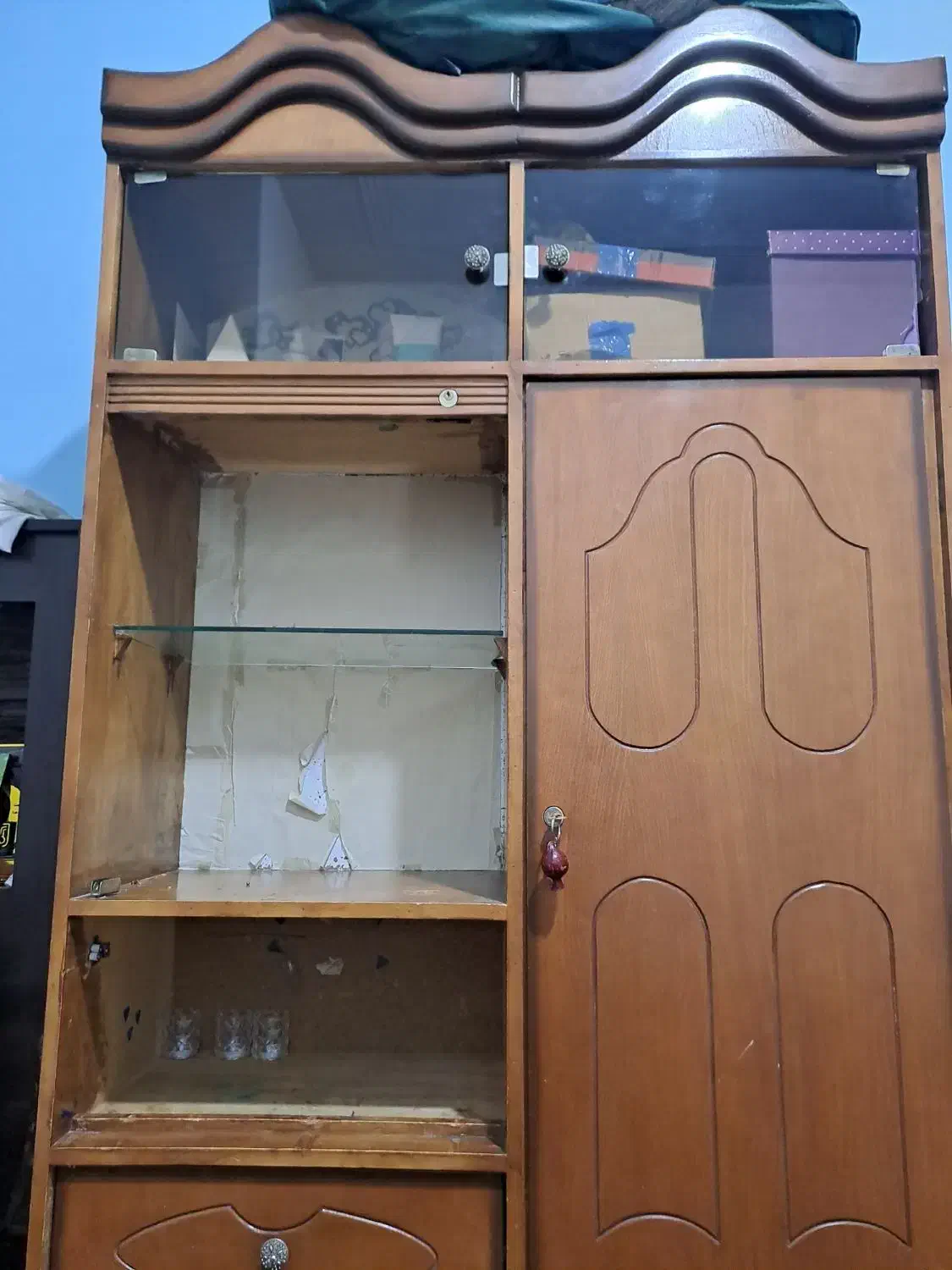 کمد چوبی|کتابخانه، شلف، قفسه‌های دیواری|کرمان, |دیوار