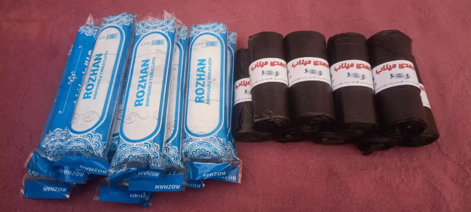 سفره و پلاستیک زباله|ظروف نگهدارنده، پلاستیکی، یک‌بارمصرف|میناب, |دیوار