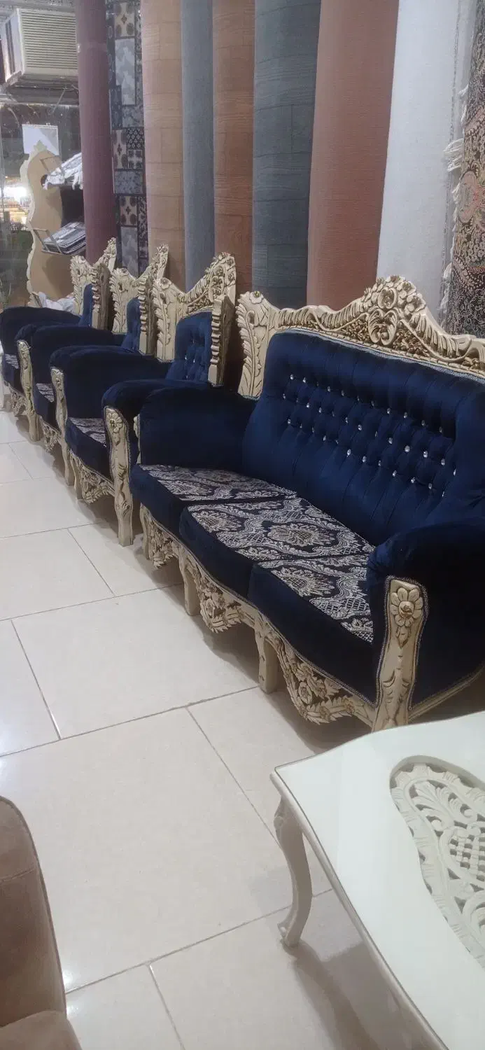 مبل هفت نفره|مبلمان خانگی و میز عسلی|قرق, |دیوار