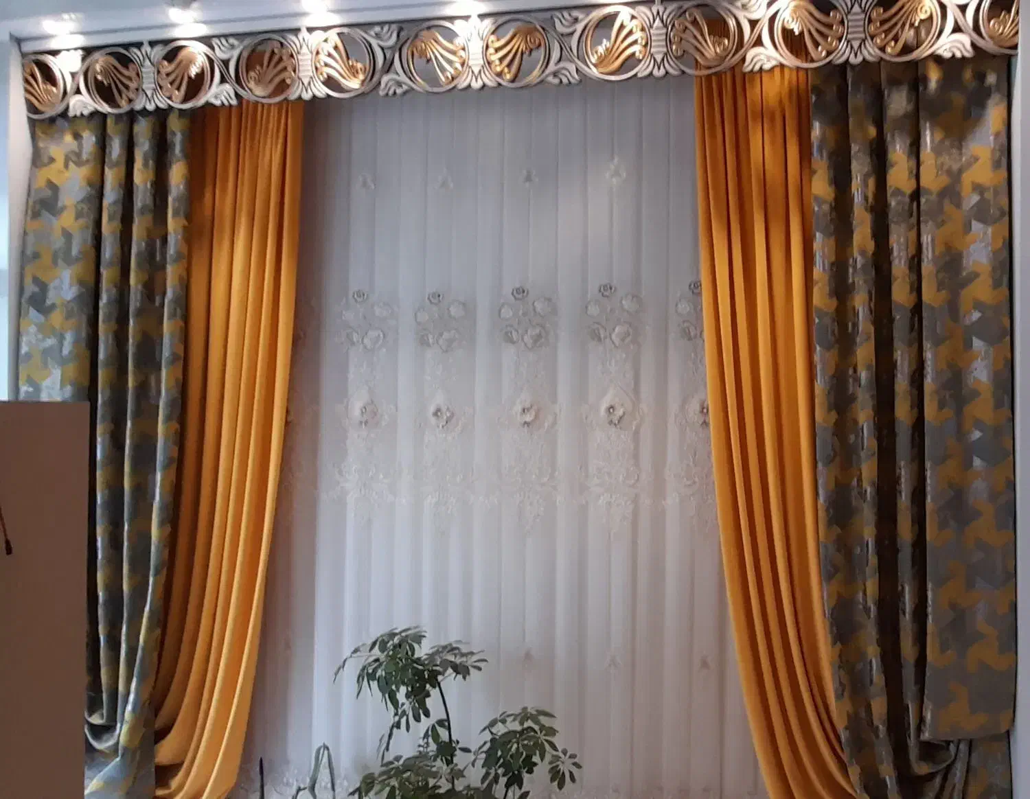 پرده ولوازم پرده فروشی|پرده، رانر، رومیزی|فولادشهر, مسکن مهر فولادشهر|دیوار