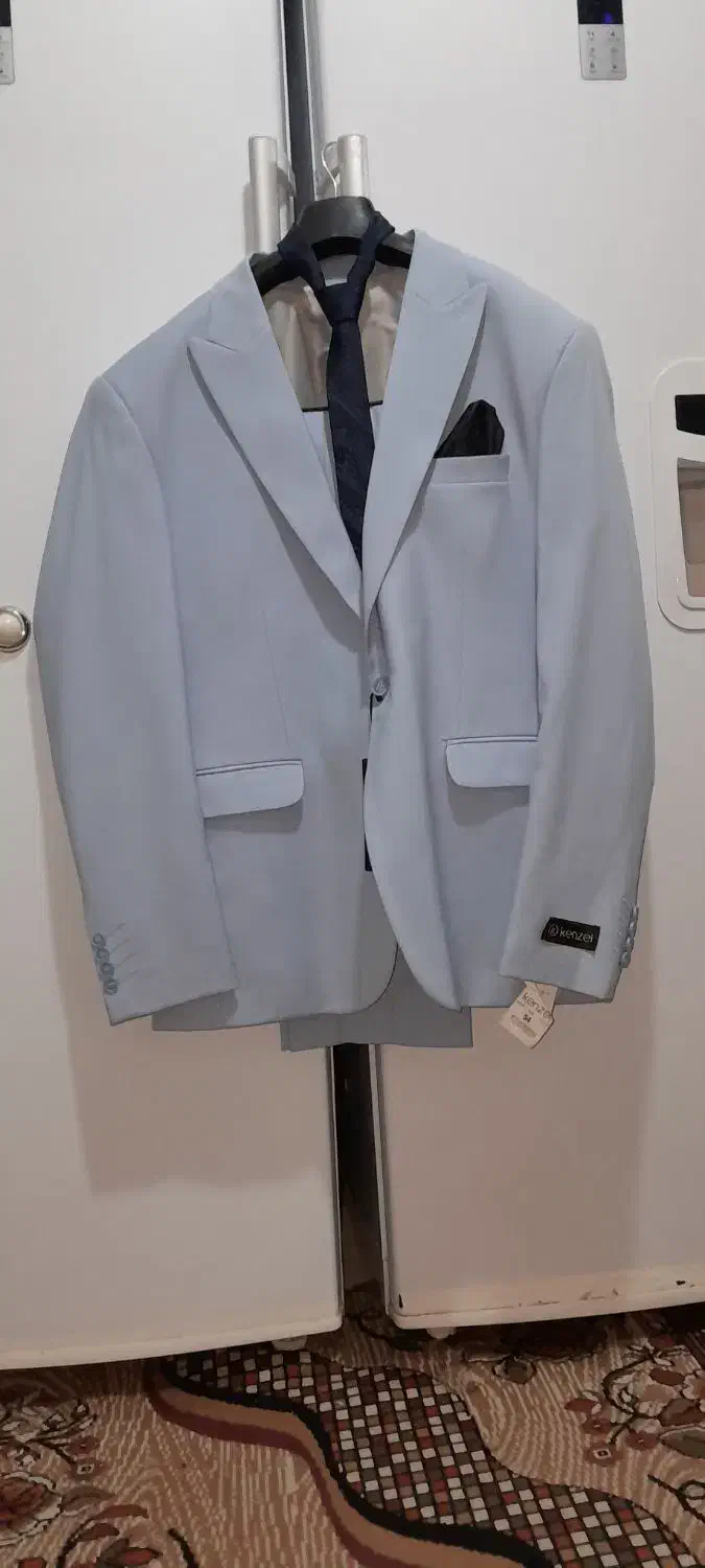 کت و شلوار آبی پاستیلی داماد|لباس|فولادشهر, فولادشهر|دیوار