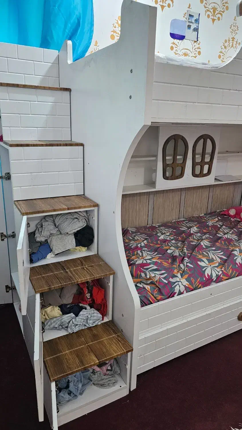 تخت خواب دو طبقه|تخت و سرویس خواب|نیک شهر, |دیوار