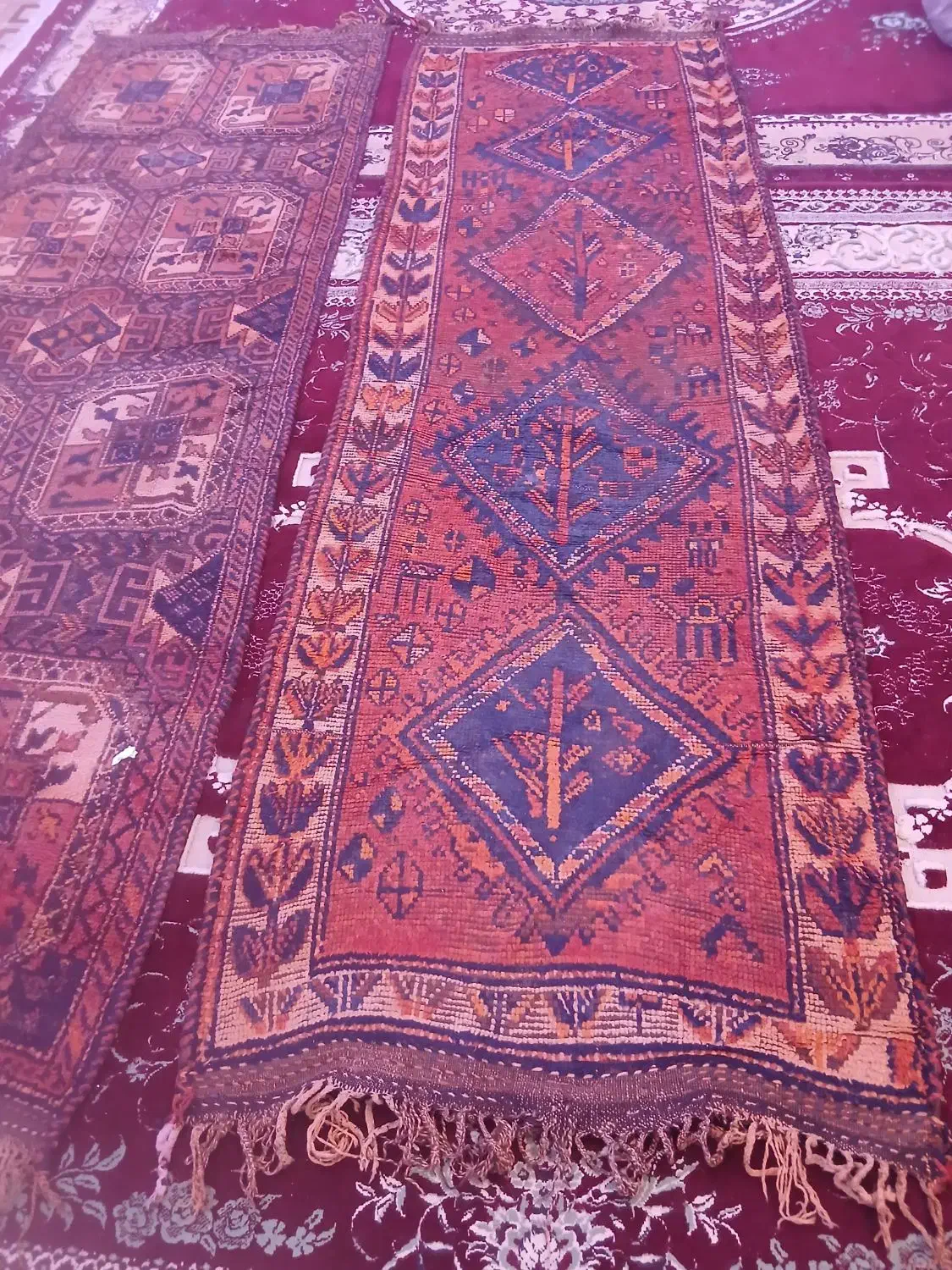 جفت فرش دستبافت قدیمی|فرش|اهواز, کمپلو جنوبی|دیوار