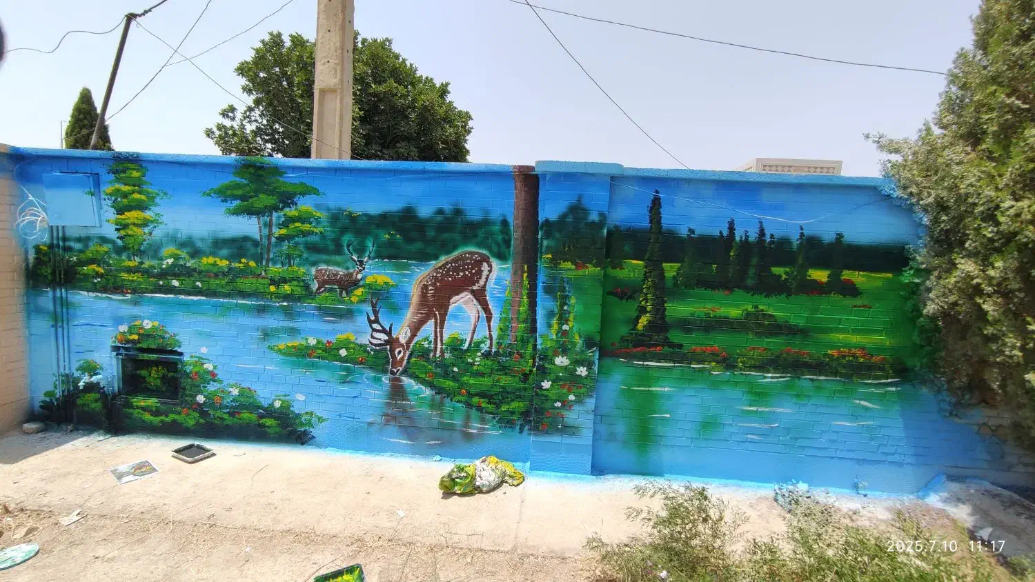 دیوار نویسی نقاشی مهد کودک و مدارس|خدمات پیشه و مهارت|شیراز, باغ تخت|دیوار