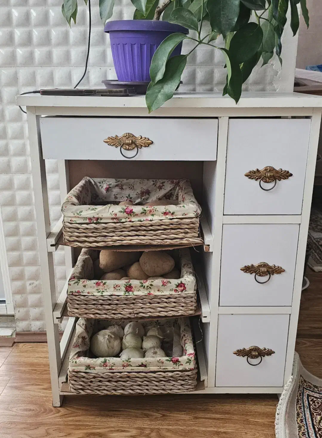 سبد سیب زمینی و پیاز|ظروف نگهدارنده، پلاستیکی، یک‌بارمصرف|پاکدشت, پاکدشت (مامازند)|دیوار