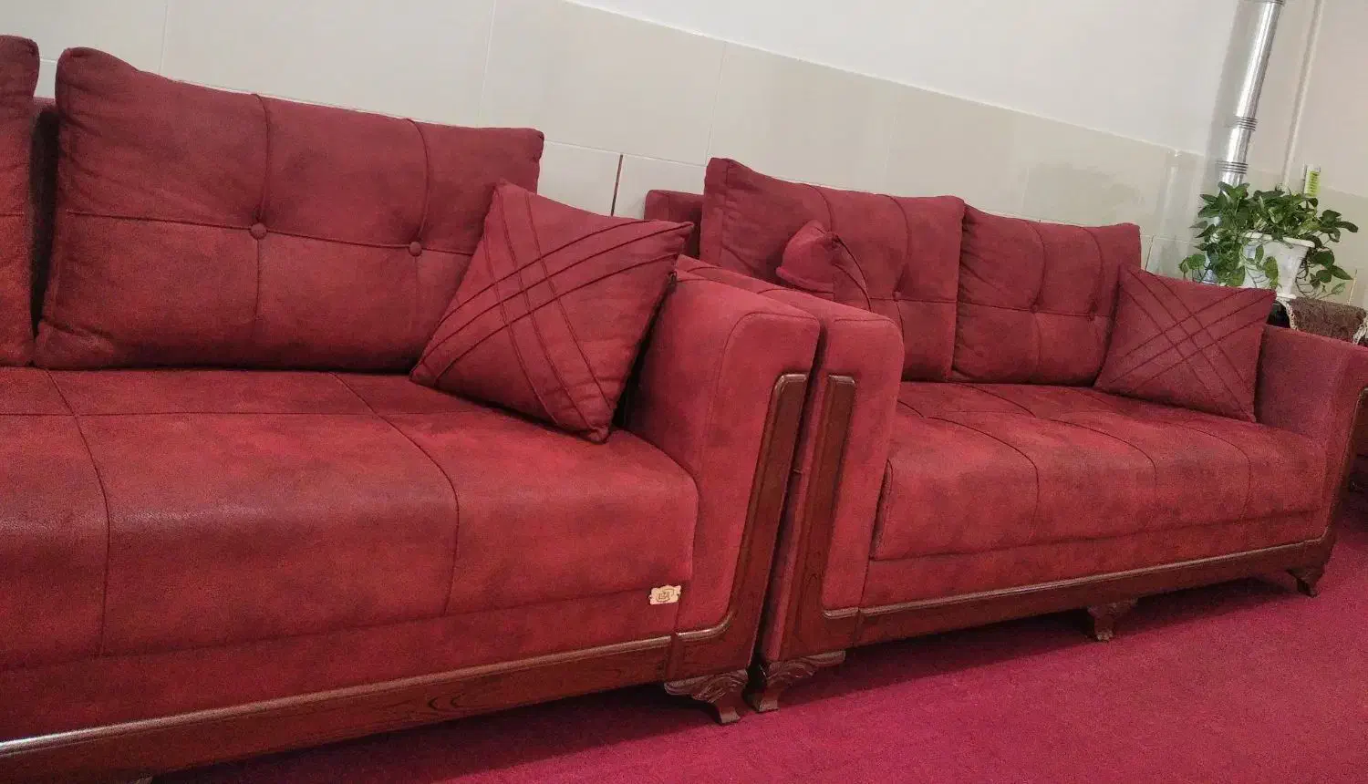 یک دست مبل 10 نفره دست دو ولی نو|مبلمان خانگی و میز عسلی|سیرجان, |دیوار