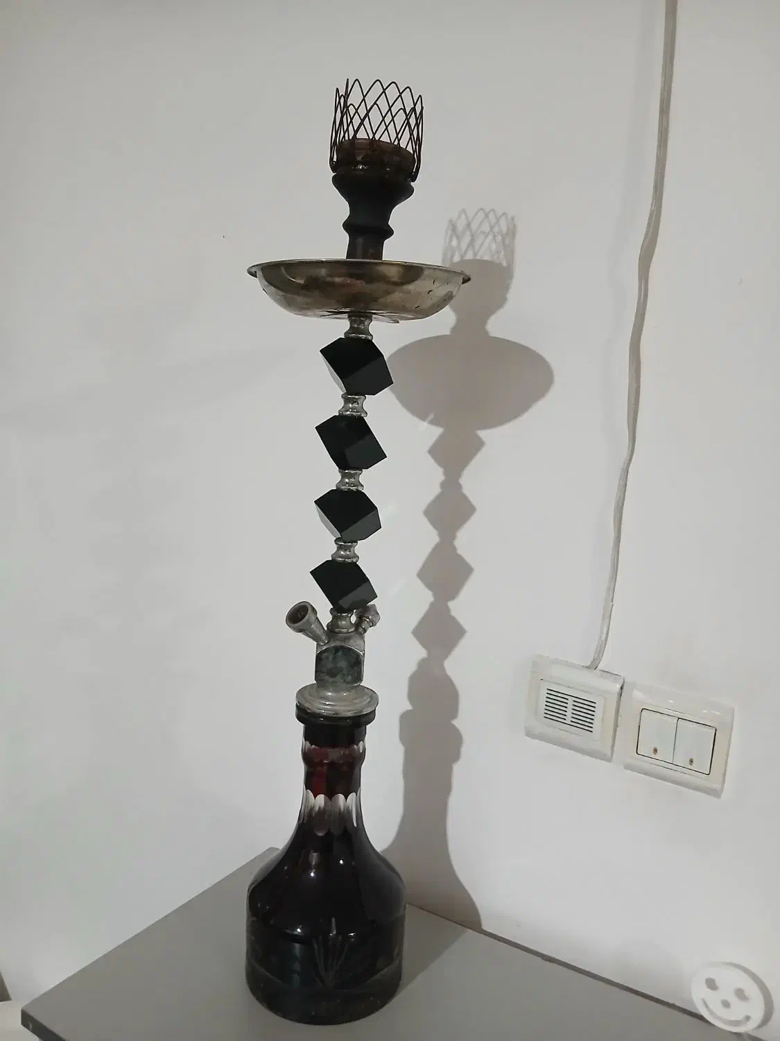 قلیون نما برنجی و کریستالی|کلکسیون و سرگرمی|قرچک, میرزائی شمالی|دیوار