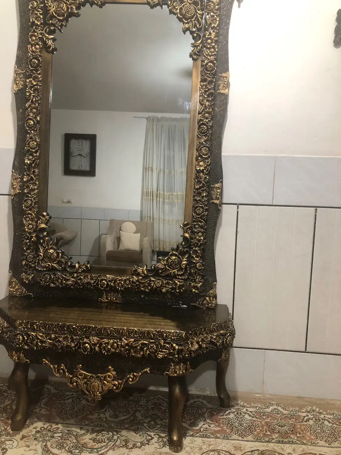 آینه کنسول|بوفه، ویترین، کنسول|الیگودرز, |دیوار