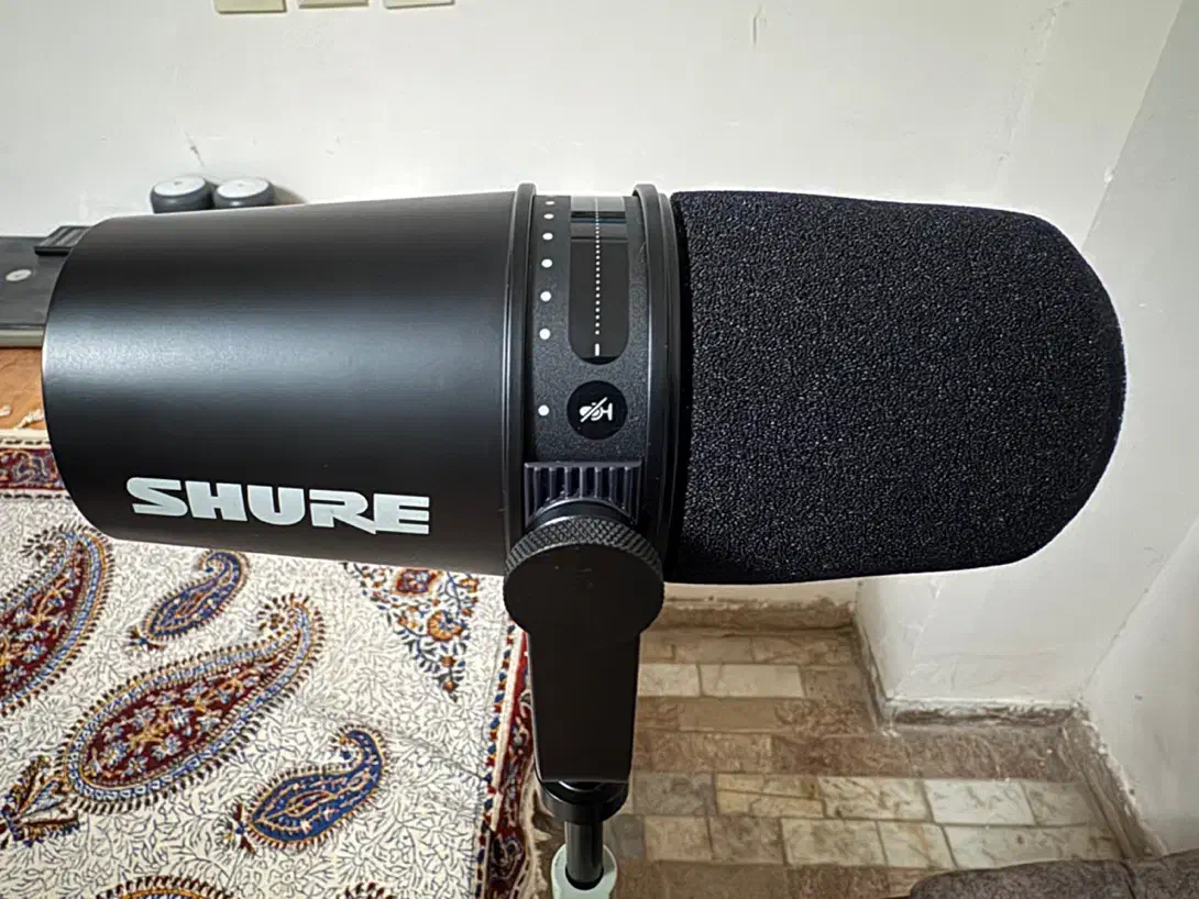 میکروفن Shure mv7 امکان اتصال مستقیم به موبایل|صوتی و تصویری|تبریز, |دیوار