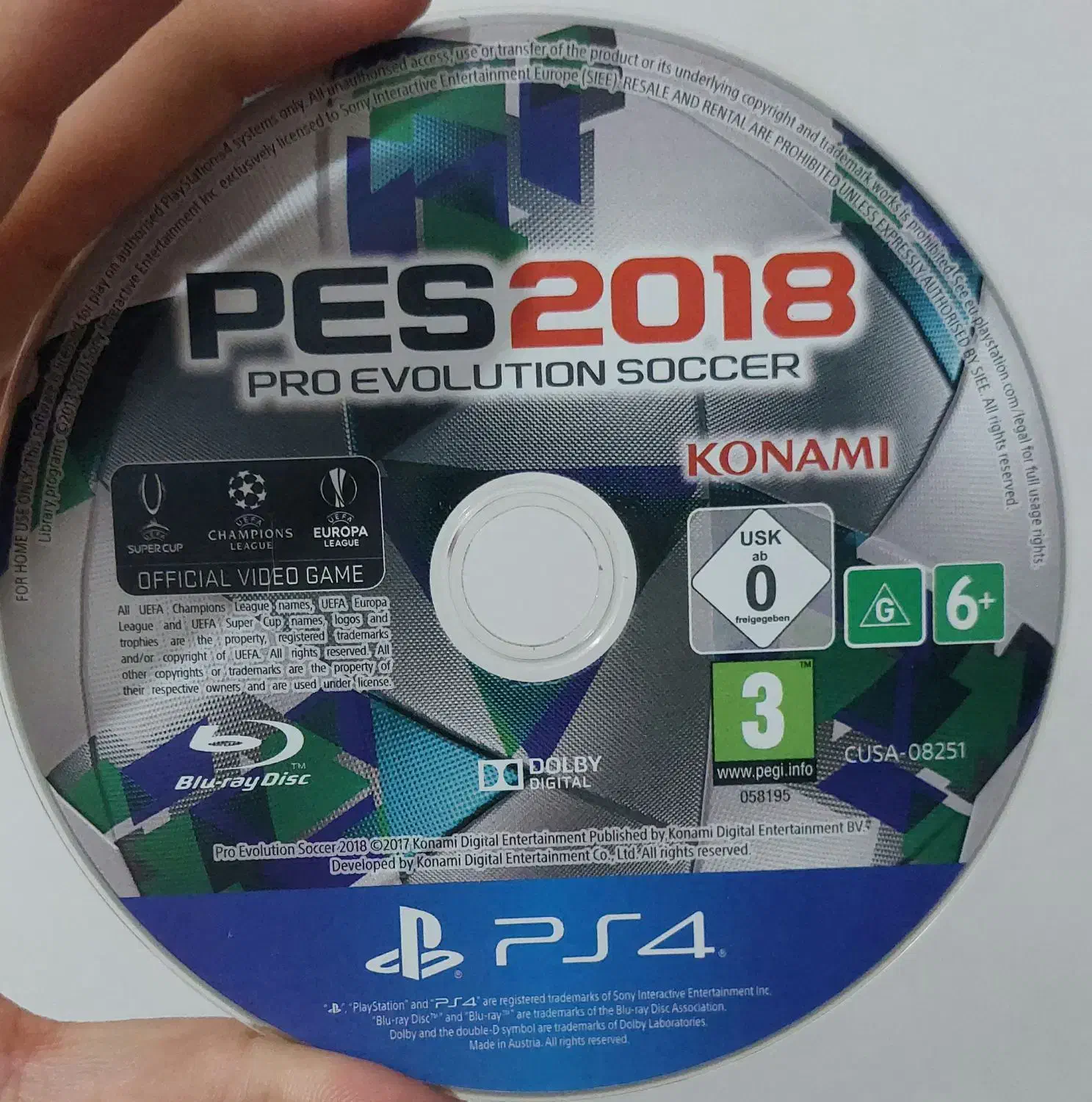 دیسک بازی pes 2018|کنسول، بازی ویدئویی و آنلاین|رشت, رودباری|دیوار