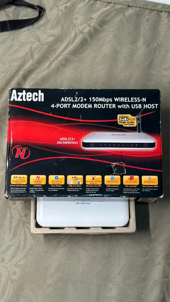 مودم ADSL Aztech|مودم و تجهیزات شبکه|اهواز, رسالت|دیوار