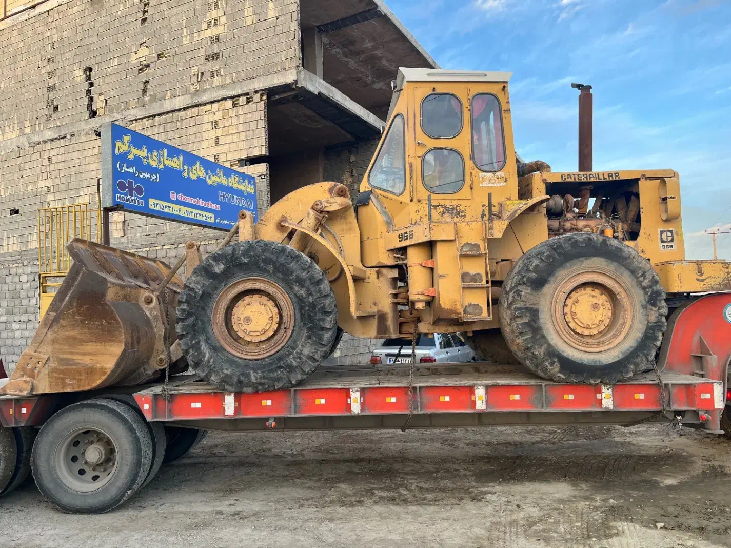 لودر کاتر پیلار ۹۶۶|خودرو سنگین|ابریشم, |دیوار