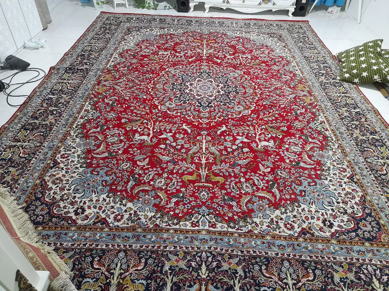 فرش راون ماشینی کارکرده|فرش|صفادشت, |دیوار