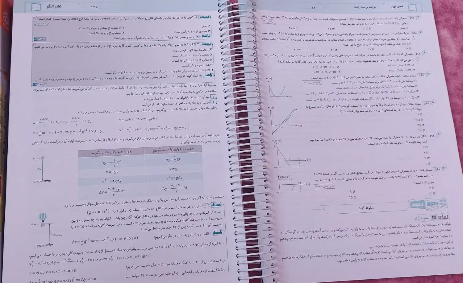 کتاب فیزیک دوازدهم نشرالگو (رشته ریاضی )|کتاب و مجله آموزشی|سبزوار, پاسداران|دیوار