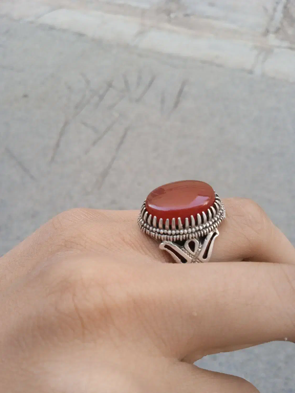 انگشتر عقیق دستساز قیمت توافقی|جواهرات|قم, حنیف نژاد|دیوار