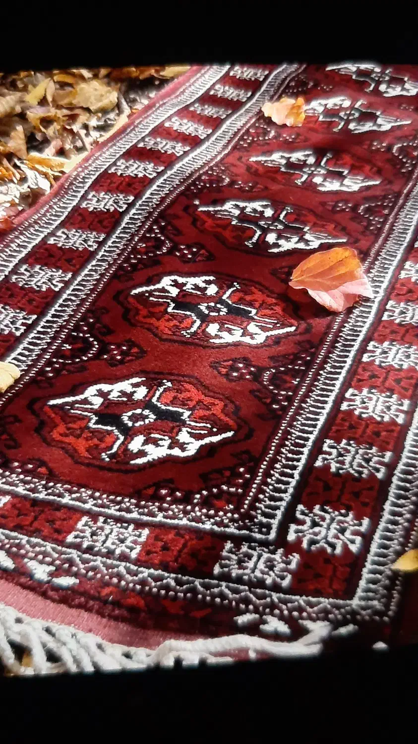 کناره دومتری کرک و ست با دو قالیچه اناری|فرش|تهران, مدائن|دیوار