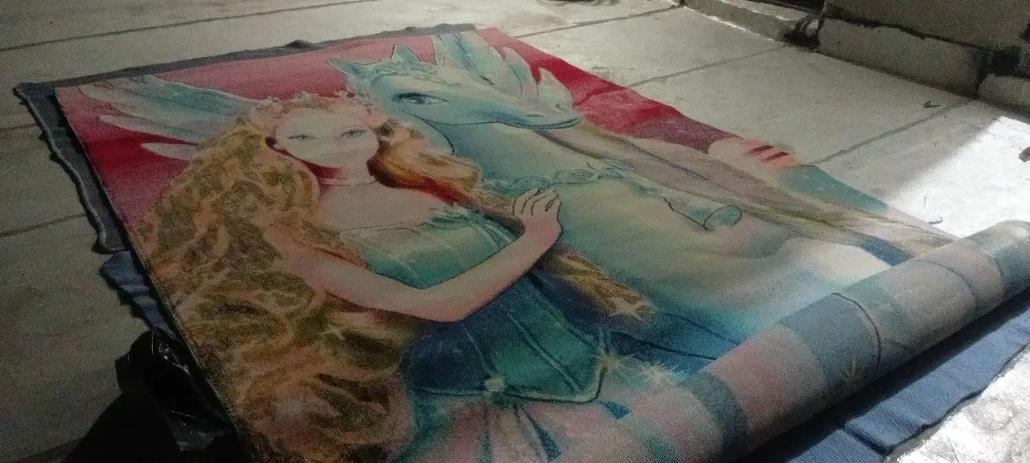 گلیم فرش طرح پرنسس|گلیم، جاجیم، گبه|اشتهارد, |دیوار