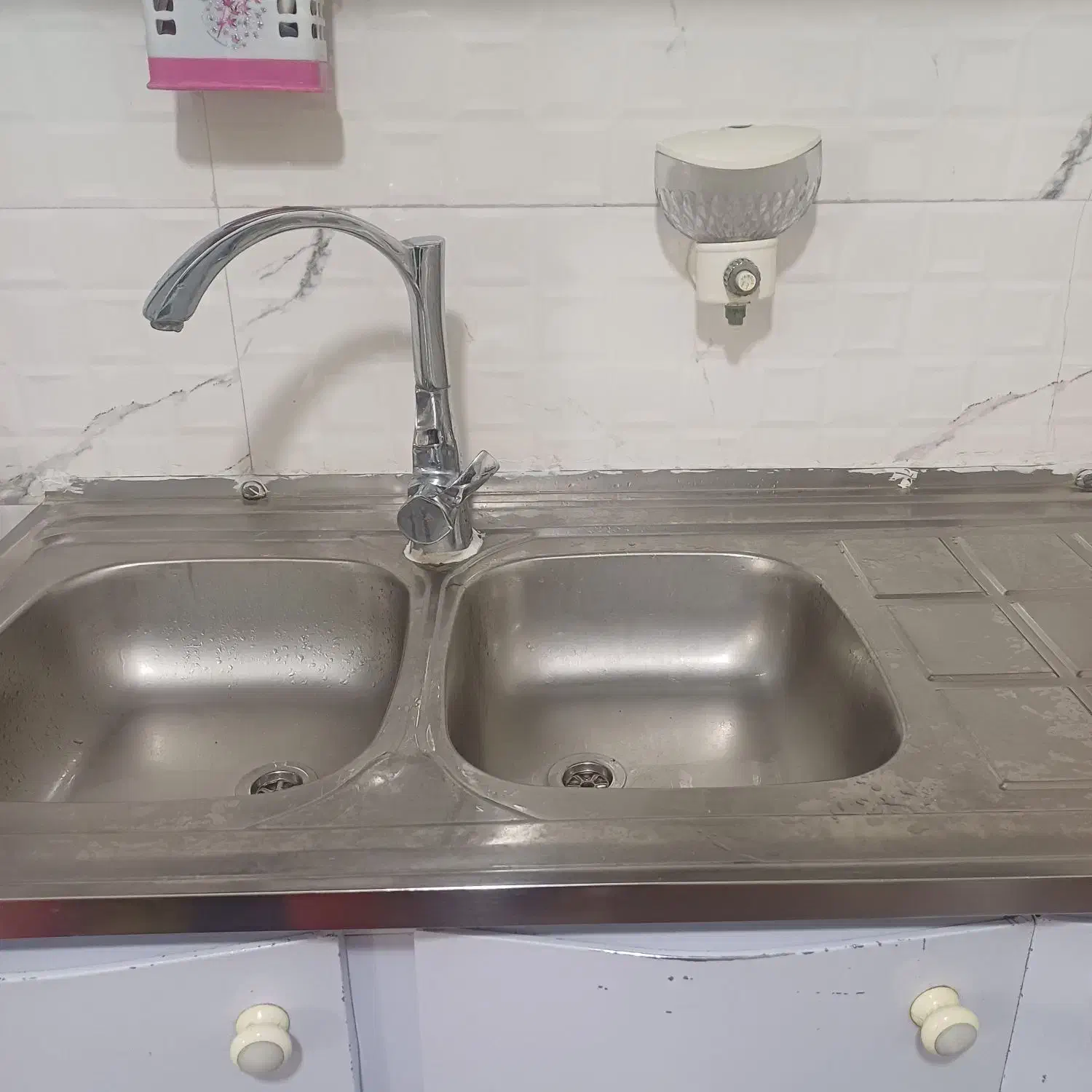 کابینت ظرفشویی به همراه سینک وآبچکان|مصالح و تجهیزات ساختمان|جوانرود, |دیوار